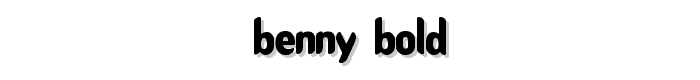 Benny Bold font